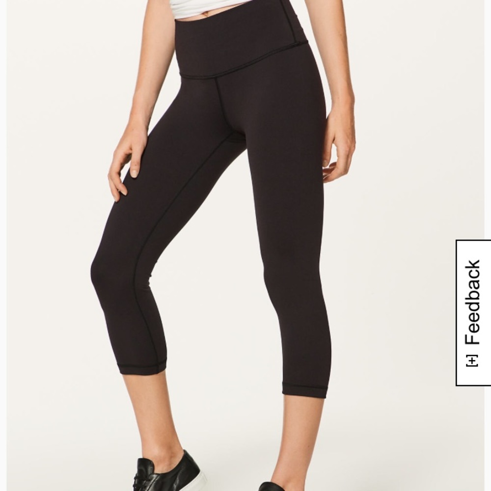 Lululemon black cropped leggings
